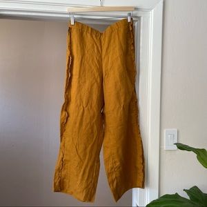 JCrew Linen Pants Mustard M